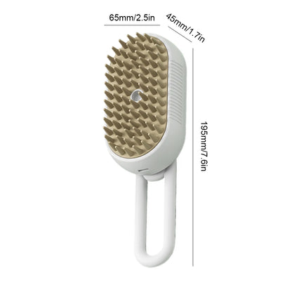 Cat Steam Brush Steamy Dog Brush 3 in 1 Electric Spray Cat Hair Brushes USB Rechargeable Dog Grooming Massage Comb for Pet Hairs