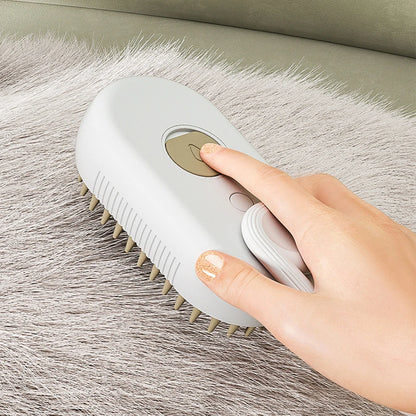 Cat Steam Brush Steamy Dog Brush 3 in 1 Electric Spray Cat Hair Brushes USB Rechargeable Dog Grooming Massage Comb for Pet Hairs